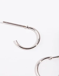 Silver Mini Hoop Earrings