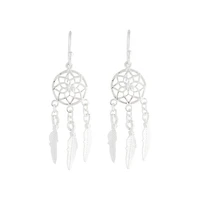 Sterling Silver Dreamcatcher Earrings