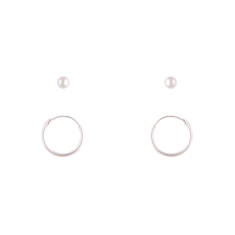Sterling Silver Stud & Sleeper Earrings