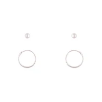 Sterling Silver Stud & Sleeper Earrings