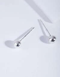 Sterling Silver Mini Ball Stud Earrings