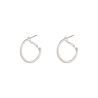 Silver Hoop Earrings 20mm