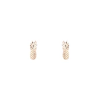 Rose Gold Pineapple Earrings