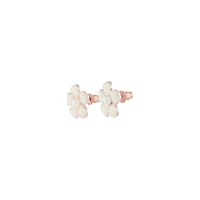 Flower Daisy White Stud Earrings
