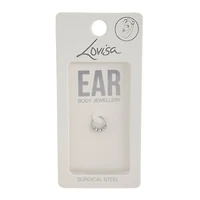 Silver Surgical Steel Trio Ball Earrings