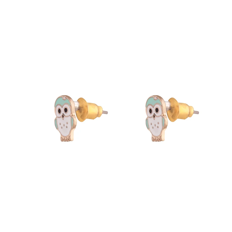 Mini Owl Stud Earrings