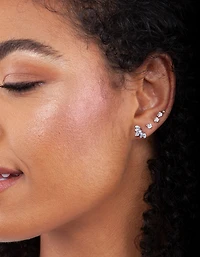 Haltère en éventail Marquise en acier chirurgical Cubic Zirconia Marquise