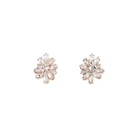 Boucles d’oreilles diamants en or rose
