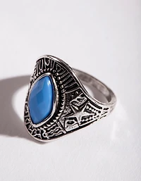 Silver Star Jewel Ring