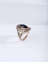 Antique Gold Star Jewel Ring