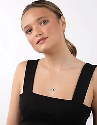 Sterling Silver Heart Locket Pendant Necklace