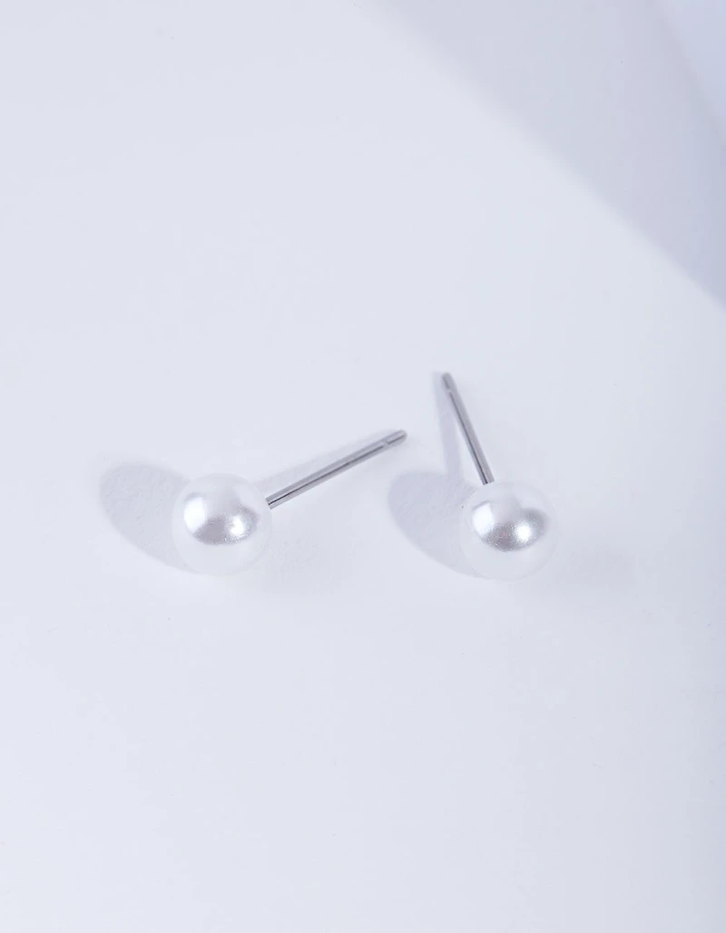 4mm Pearl Stud Earrings
