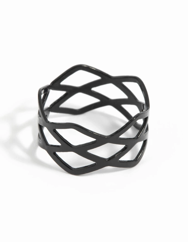 Coated Metal Multi Crossover Ring
