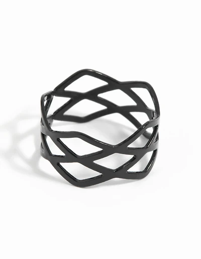 Coated Metal Multi Crossover Ring