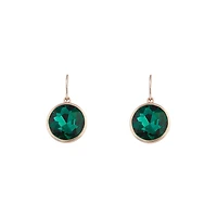 Gold Jewel Centre Drop Earrings