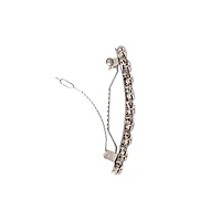 Silver Crystal Barrette Clip
