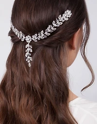 Pièce de cheveux Crystal Flower Vine Drape