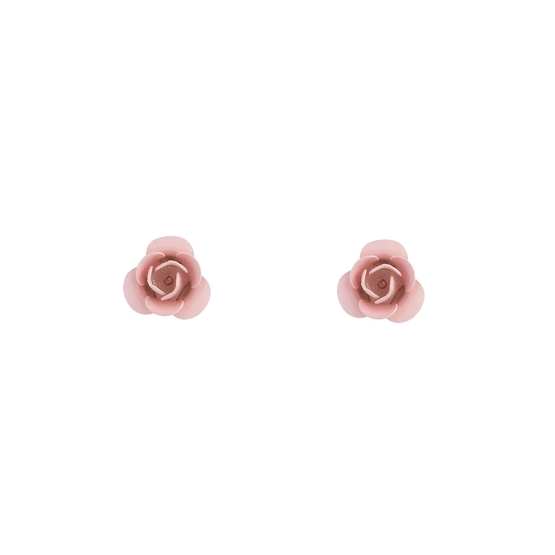 Boucles d’oreilles rose rose pêche