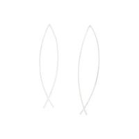 Sterling Silver Twist Thread Earrings