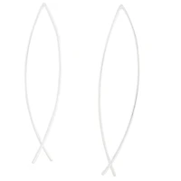 Sterling Silver Twist Thread Earrings