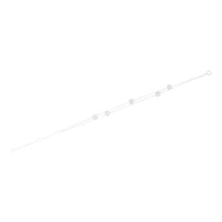 Sterling Silver Double Strand Diamante Bead Bracelet