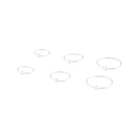 Sterling Silver Ball Gradual Size Nose Ring Pack