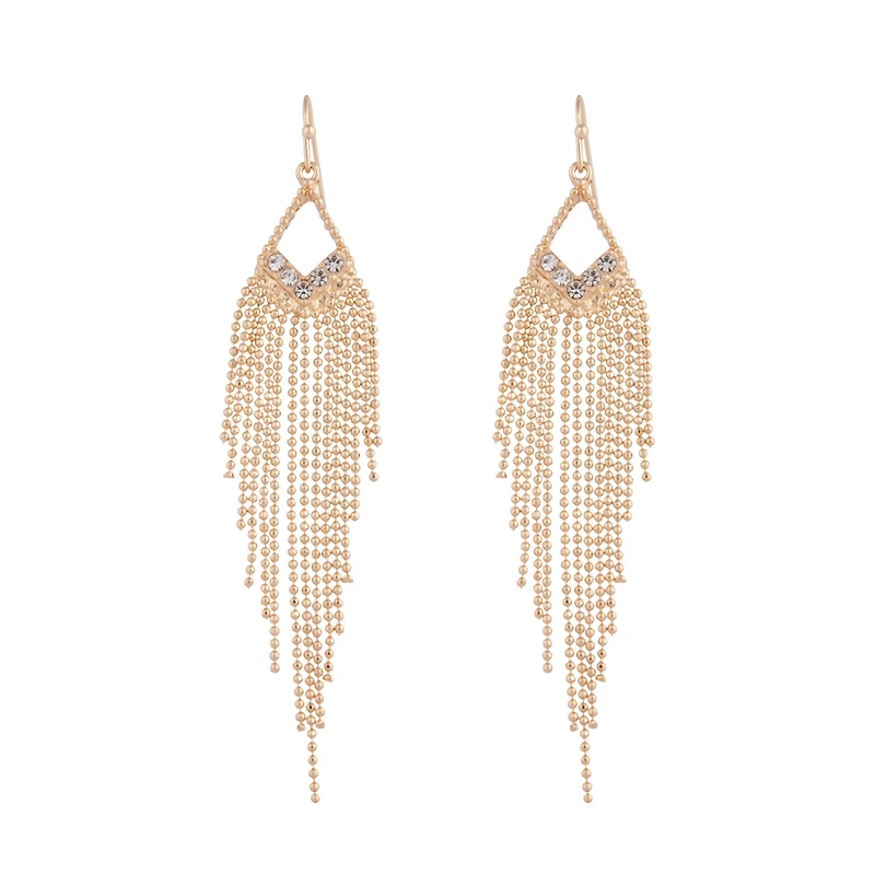 Gold Cascading Drop Earrings
