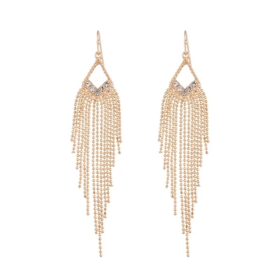 Gold Cascading Drop Earrings