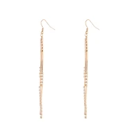 Gold Cup Chain Multi Bar Earrings