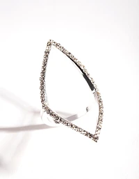 Silver Open Diamond Ring