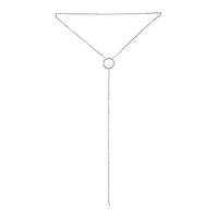 Silver Circle Cup Chain Choker