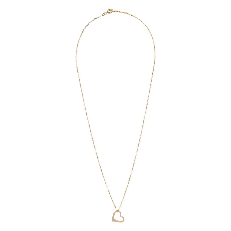 Gold Plated Sterling Silver Heart Necklace
