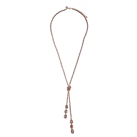 Bead Knot Tie Necklace