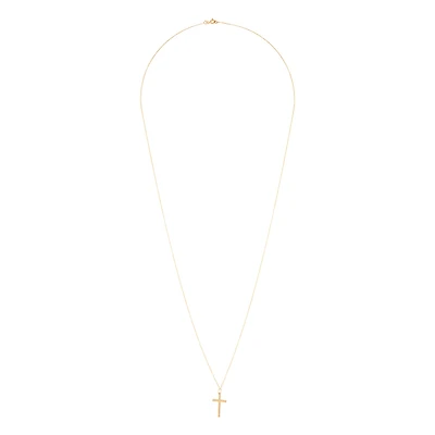 Gold Plated Cross Pendant Necklace