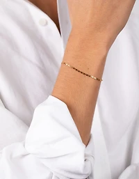 Gold Plated Sterling Silver Bracelet & Anklet