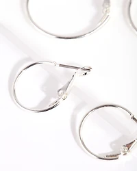 Silver Multi Size Hoop Earring Pack
