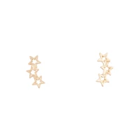 Gold Starline Stud Earrings