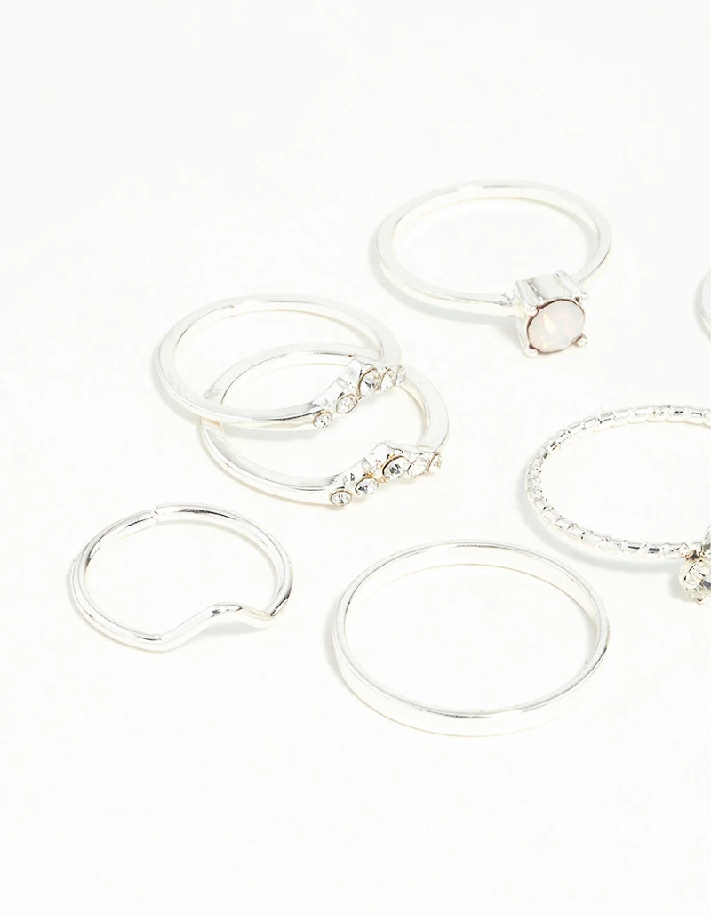 Silver Fine Moonstone Ring Pack