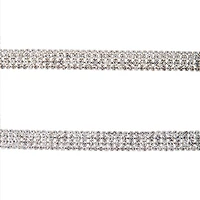 Four Row Diamante Choker & Bracelet Set