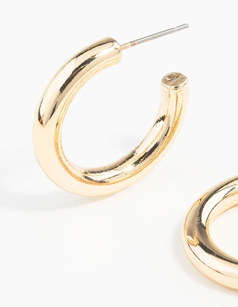 Gold Chunky Mini Hoop