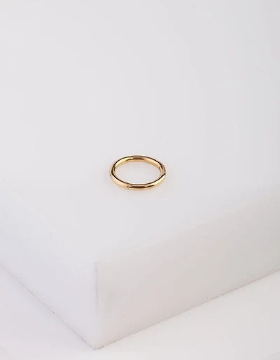 Gold Surgical Steel Clicker Ring