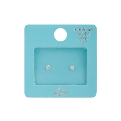 Sterling Silver Baby Carat Stud 2mm Earrings