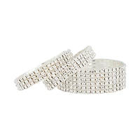 Bracelet à chaîne en coupe en argent à largeur mixte