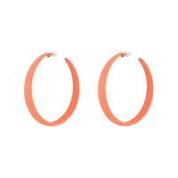 Pink Neon 3/4 Hoop Earrings