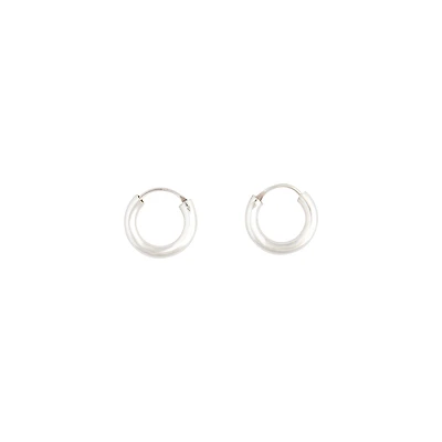 Sterling Silver Chunky Huggie Earrings