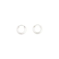 Sterling Silver Chunky Huggie Earrings
