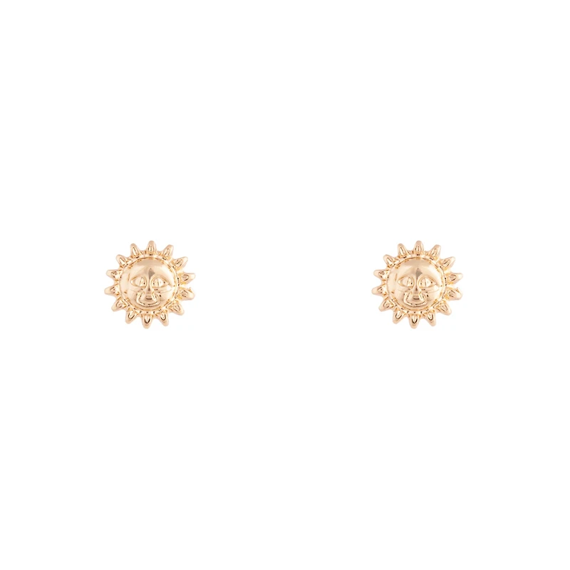 Mini Gold Sunshine Stud Earrings