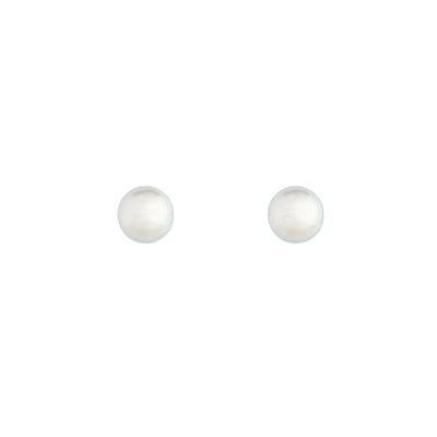 Classic Silver Mermaid Stud Earrings