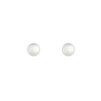 Classic Silver Mermaid Stud Earrings