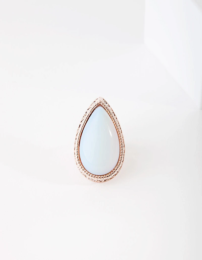 Rose Gold Moonstone Semi-Precious Ring